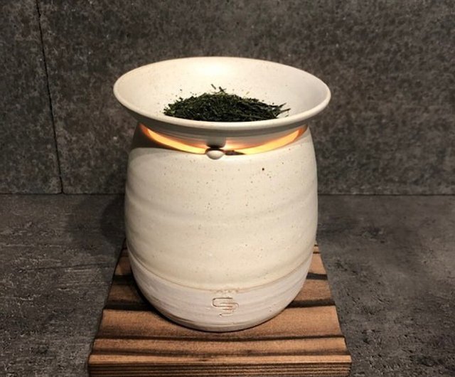 送料無料 30%OFF】常滑焼茶香炉 -茶器セット-白 CHABAKKA TEA PARKS