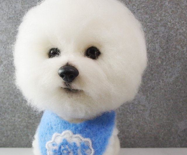 送料無料】台湾 羊毛フェルト Q version ビションフリーゼ 【フェイワ