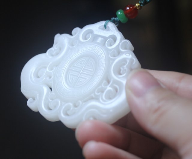 12%OFF】【龍鳳玉佩】逸品 天然和田玉 ペンダント | 古風 縁起物