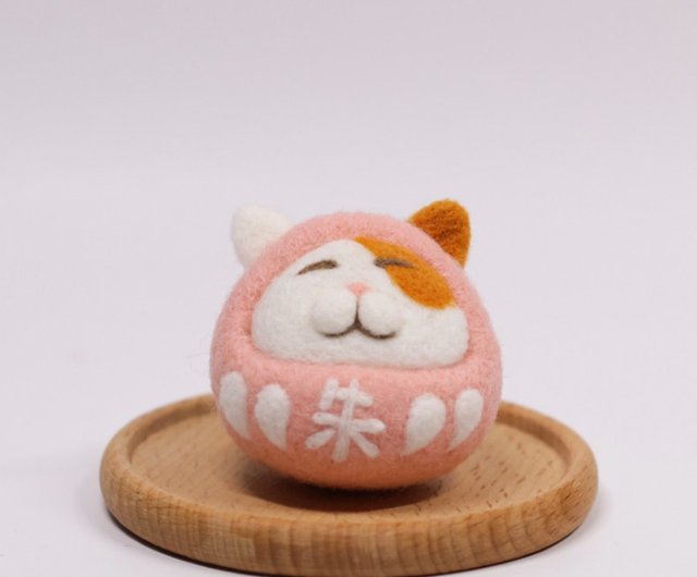 台湾 猫 だるま 縁起物 福神 キーホルダー ストラップ 干支 ギフト