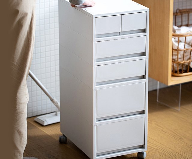 22%OFF】台湾 日本の霜山無印良品スタイル 可動式5段引き出し収納