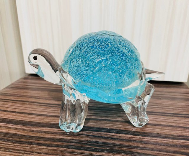 台湾 長寿亀クリスタルガラス亀甲（大） 新中硝子 | セントラルガラス