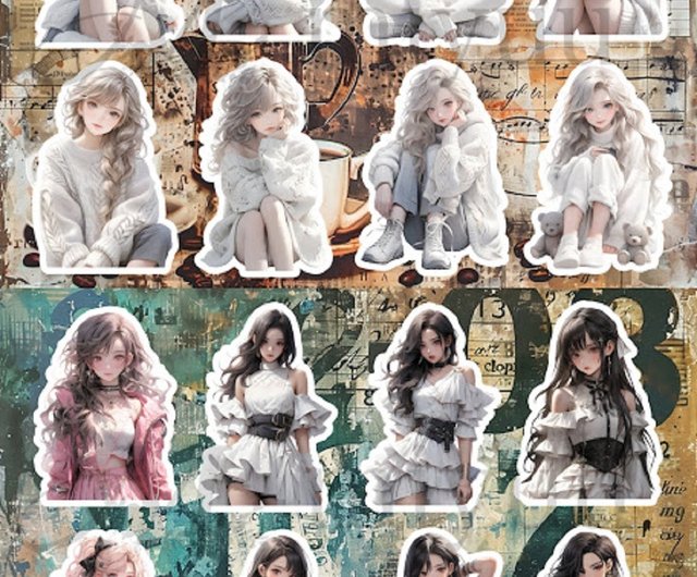 送料無料】コラージュシート デザインペーパー a4 素材紙 コラージュ