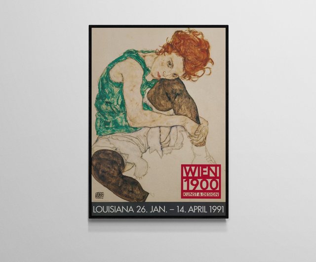 送料無料】台湾 [元投稿者] エゴン・シーレ | 座る女性 (画家の妻