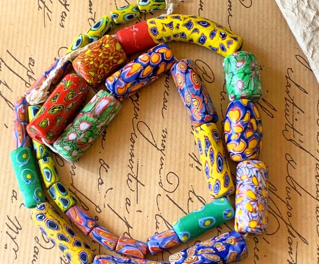 送料無料】台湾 台湾初期のパイワン手作り艶出しビーズネックレス