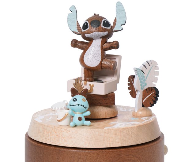 台湾 【リロ＆スティッチ】ダブル回転オルゴール ディズニー Wooderful