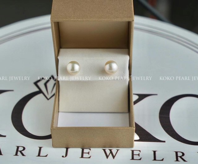 送料無料】南洋真珠ピアス シャンパンゴールド 11-12mm 真珠イヤリング