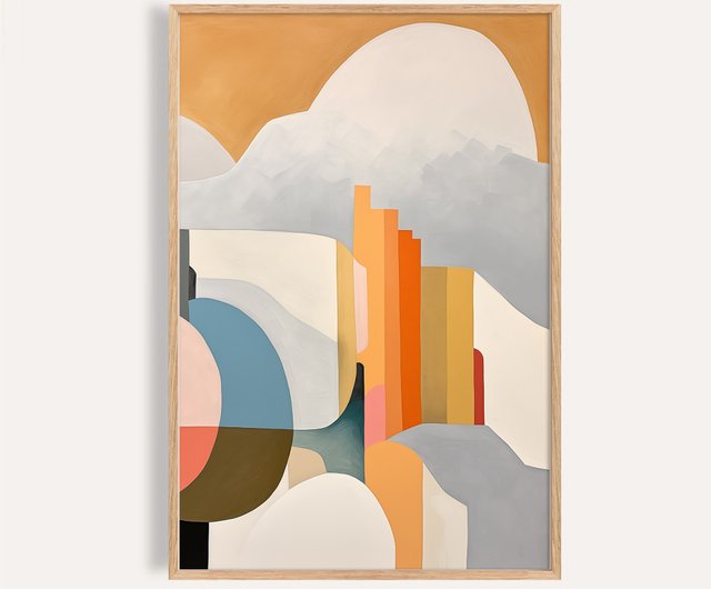 15%OFF】台湾 抽象的な風景 Abstract Landscape / 現代版画 幾何学模様