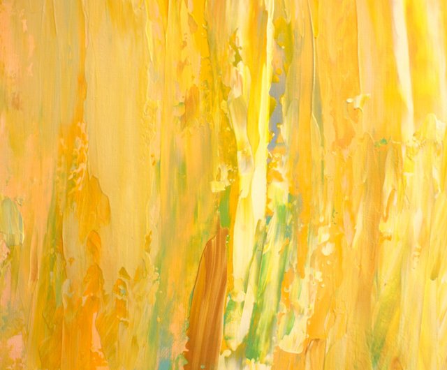 抽象画】黄色 流れ 静寂 落ち着き ホテルライク INFINITY ARTIST NAO