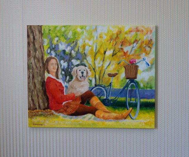 油絵 菅家令子 絵 絵画 インテリア F4-081614 人物 可愛い蟻さんたち