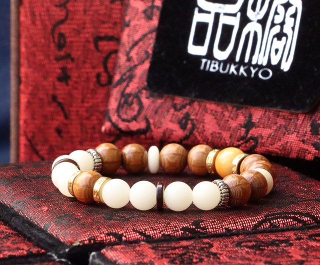 翡翠 チベット仏教 手作り 赤と緑のビーズブレスレット