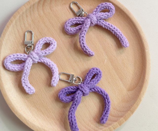 台湾 手編みリボンチャーム キーホルダー mulan-crochet - Pinkoi