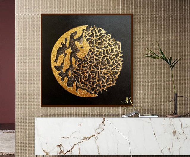 送料無料 15%OFF】アラブ首長国連邦 キャンバスに描かれた大きな抽象画