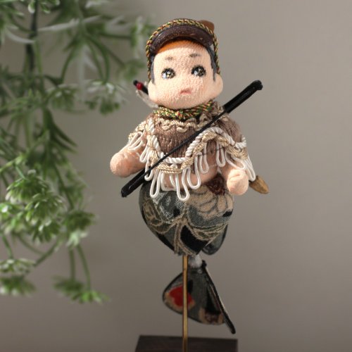 BJD ちりめん細工の金魚の人魚 男の子 アートドール 創作人形 Asou