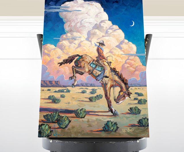 送料無料】台湾 【限定版画】ウィリアム・ホーキンス-カウボーイの勇気