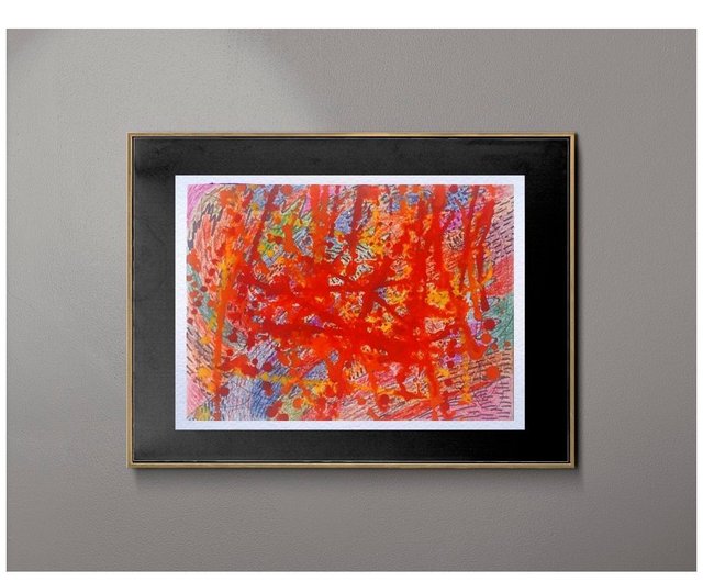 ロシア ジャクソン ポロック スタイルの抽象芸術鮮やかでカラフルな