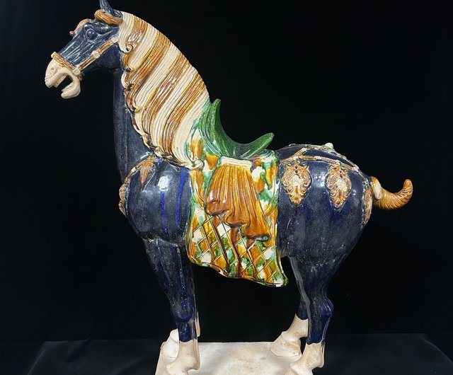台湾 唐三彩馬の置物 コレクター - Pinkoi