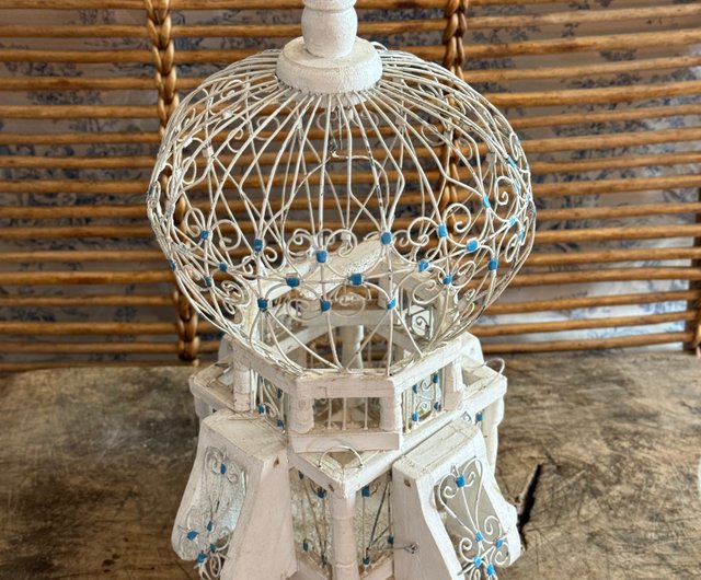 台湾 40403-美しいフランスアンティークの鳥かご JSVS-Antique Shop