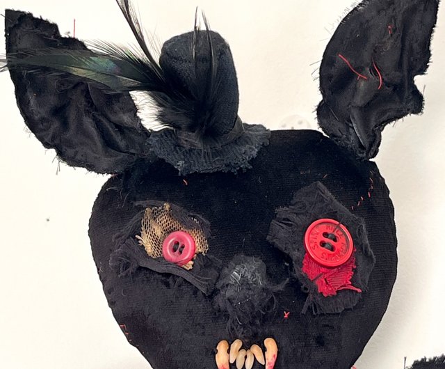 イタリア ハロウィン吸血コウモリアートドール - ヴィンテージ