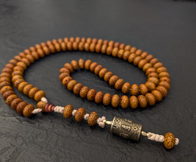 送料無料】ウクライナ 108 菩提念珠ネックレス チベット仏教