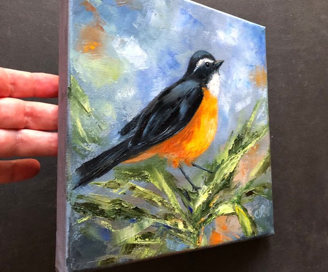 スペイン オリジナル油絵鳥の絵装飾部屋 ArtLolitaRos - Pinkoi