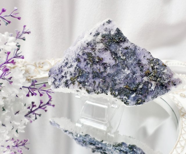 送料無料】台湾 アメジスト共生パイライト クリスタルクラスター 知恵