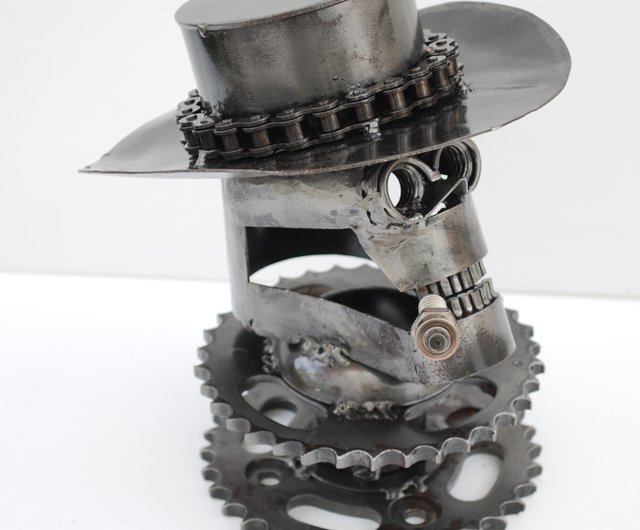 タイ 驚きの溶接アート スカルオブジェ クールな誕生日プレゼント