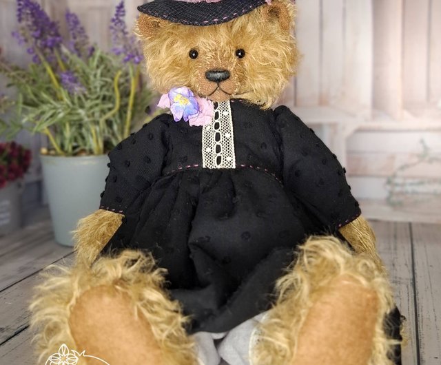 送料無料】ロシア アーティストテディベア モヘアテディベア