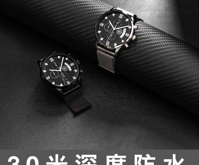 台湾 三つ目ラインストーン腕時計、即納、防水・防傷、高級時計、学生