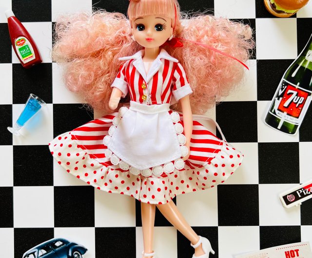 リカちゃん ブライス 服 ダイナーガール ワンピース H's made | エイチ