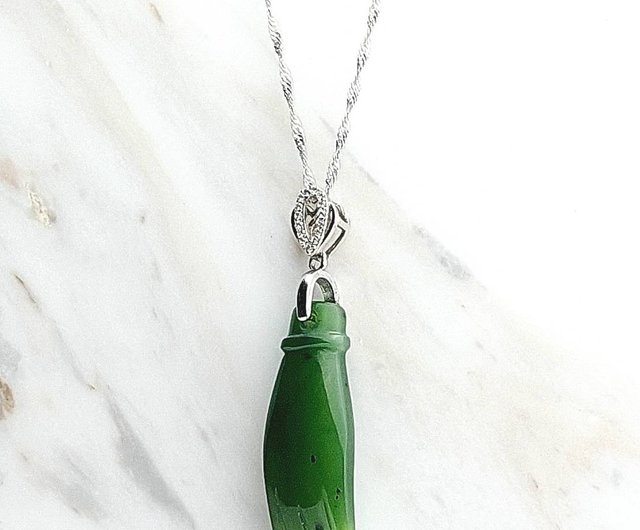 台湾 台湾の特別な贈り物 | 掌上明珠玉ペンダントネックレス | 玉彫刻