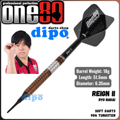 ONE80 REIGN 2 (RYO NAKAI Model) - ONE80 Soft Darts | Dipo Darts Shop