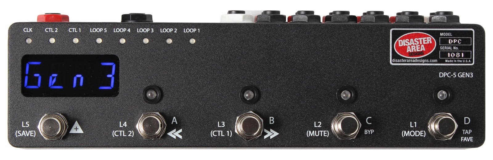Disaster Area DPC-5 Gen3 Switching System for Guitar Pedals