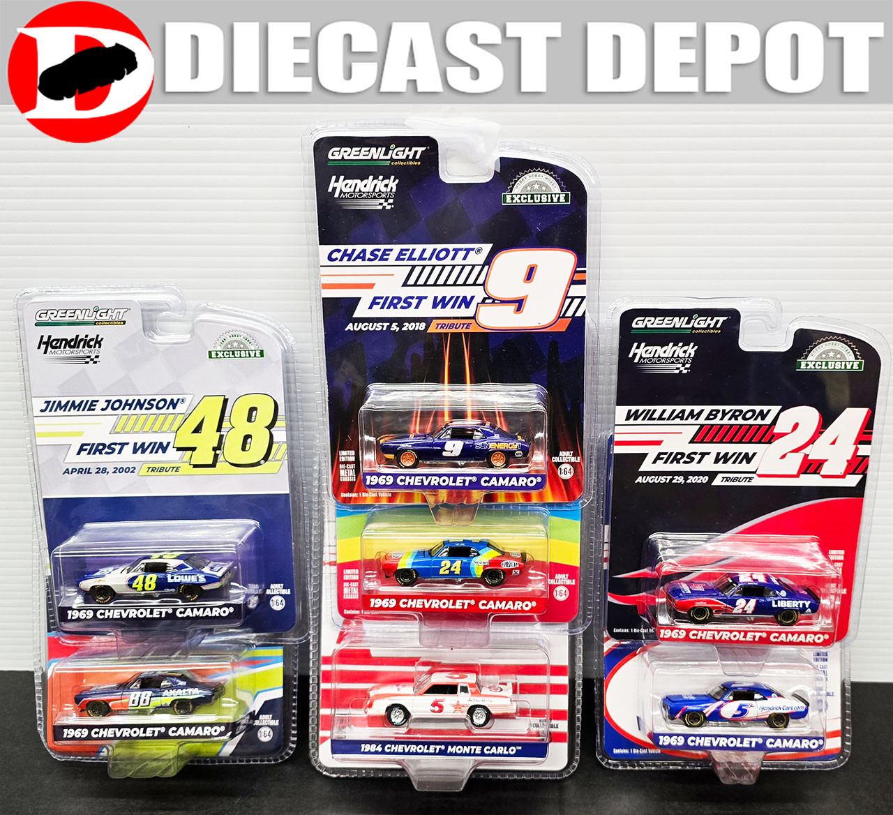 FULL SET - HENDRICK MOTORSPORTS FIRST WIN TRIBUTES 7-CAR COMBO 1