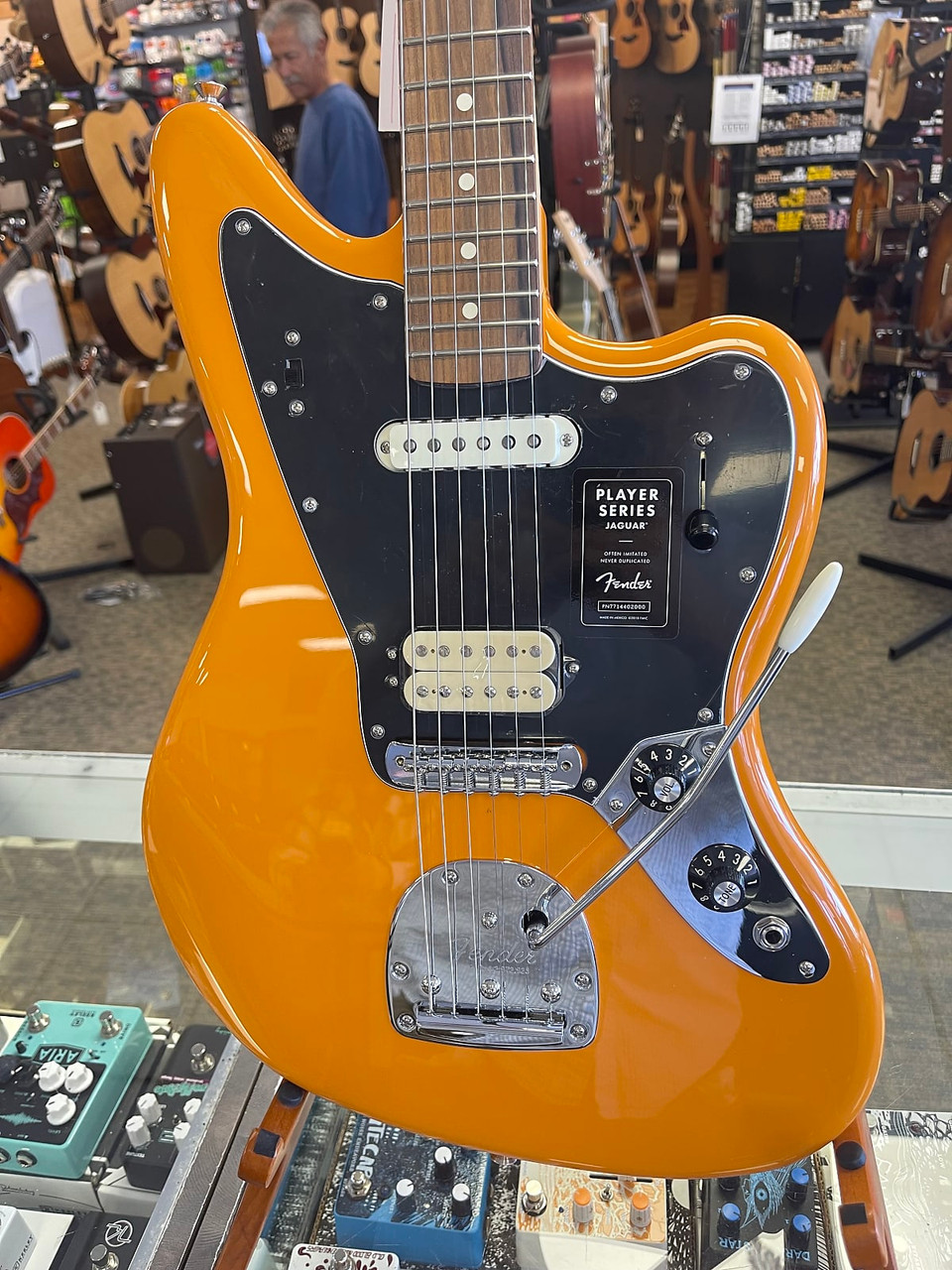 Fender Player Jaguar Electric Guitar Capri Orange - Edmond Music