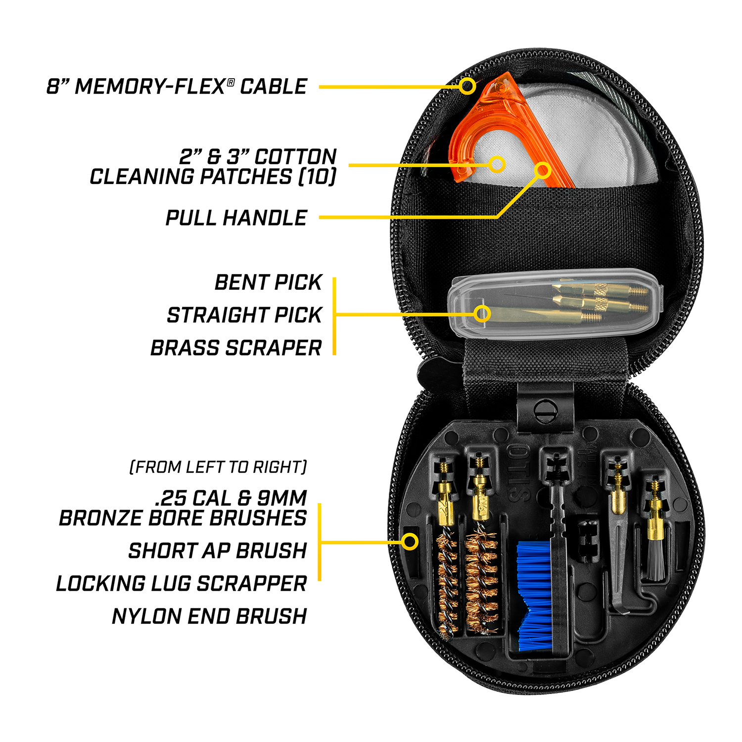 Otis Technology | 3-Gun Competition Gun Cleaning Kit | Item FG-753
