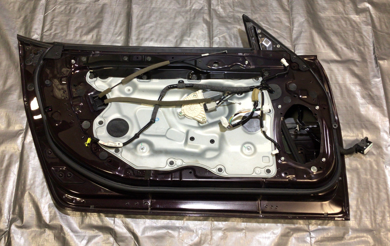 2010-2020 Nissan 370Z Roadster Driver Door Assembly / Black Cherry