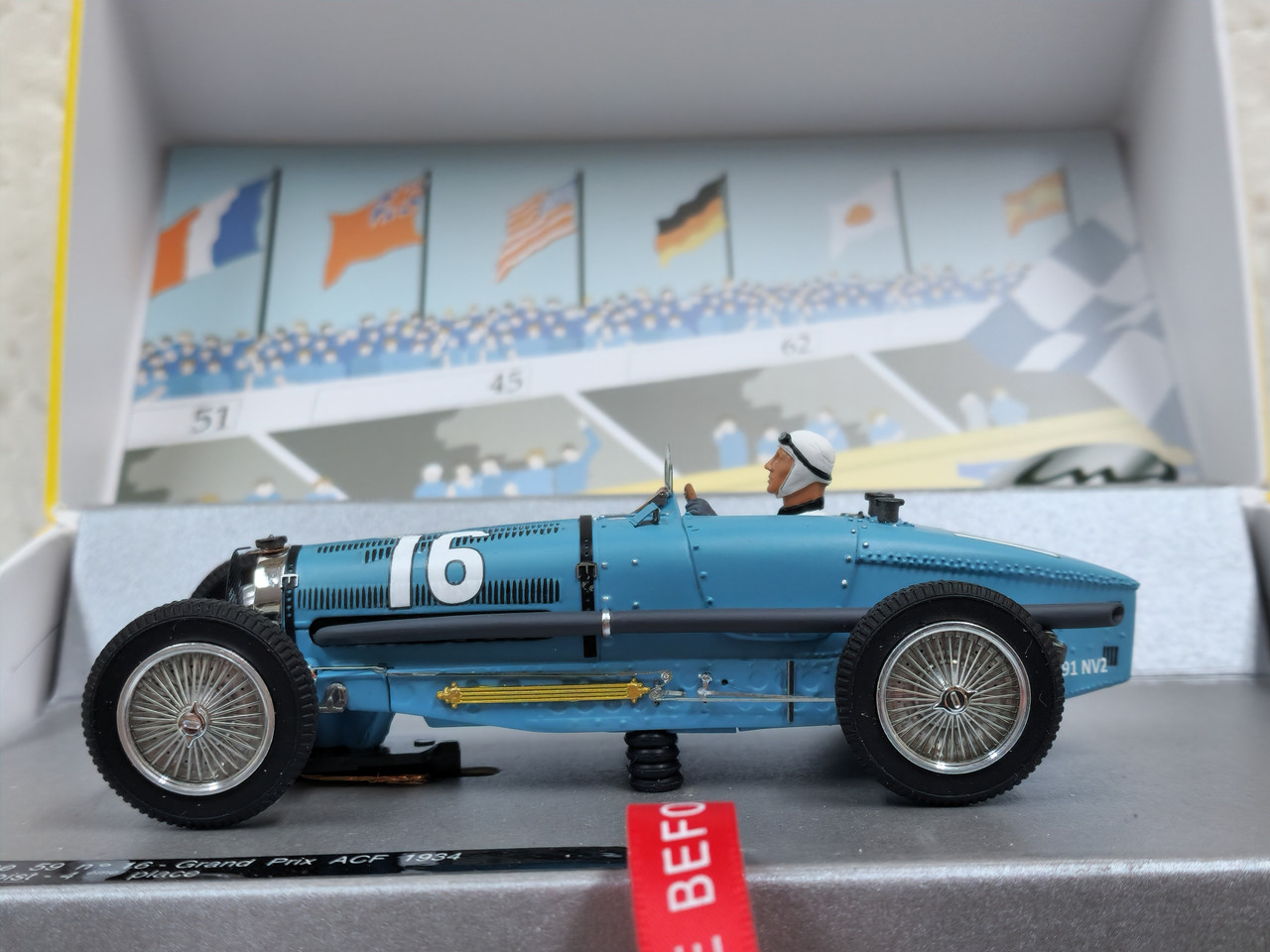 132097/16M Le Mans Miniatures Bugatti Type 59 Grand Prix ACF 1934