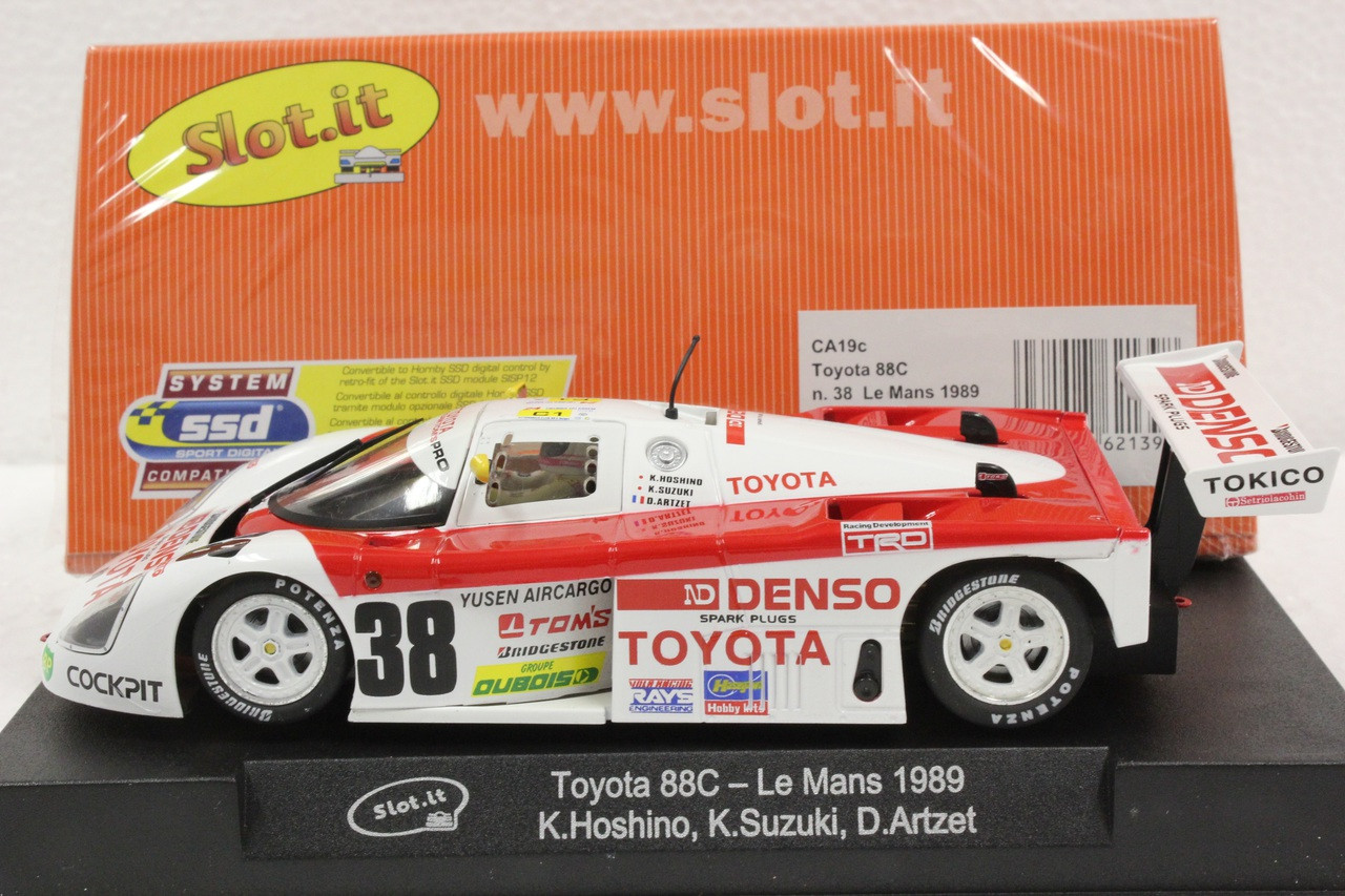 SICA19C Slot.it Toyota 88C Le Mans 1989 #38, 1:32 Slot Car - Great