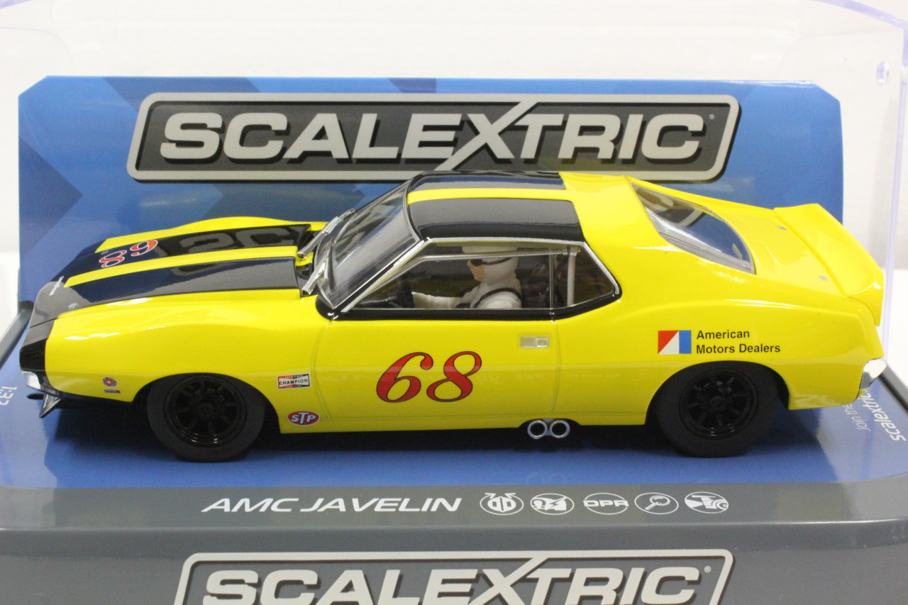 C3921 Scalextric AMC Javelin Trans Am Roy Woods, #68 1/32 Slot Car