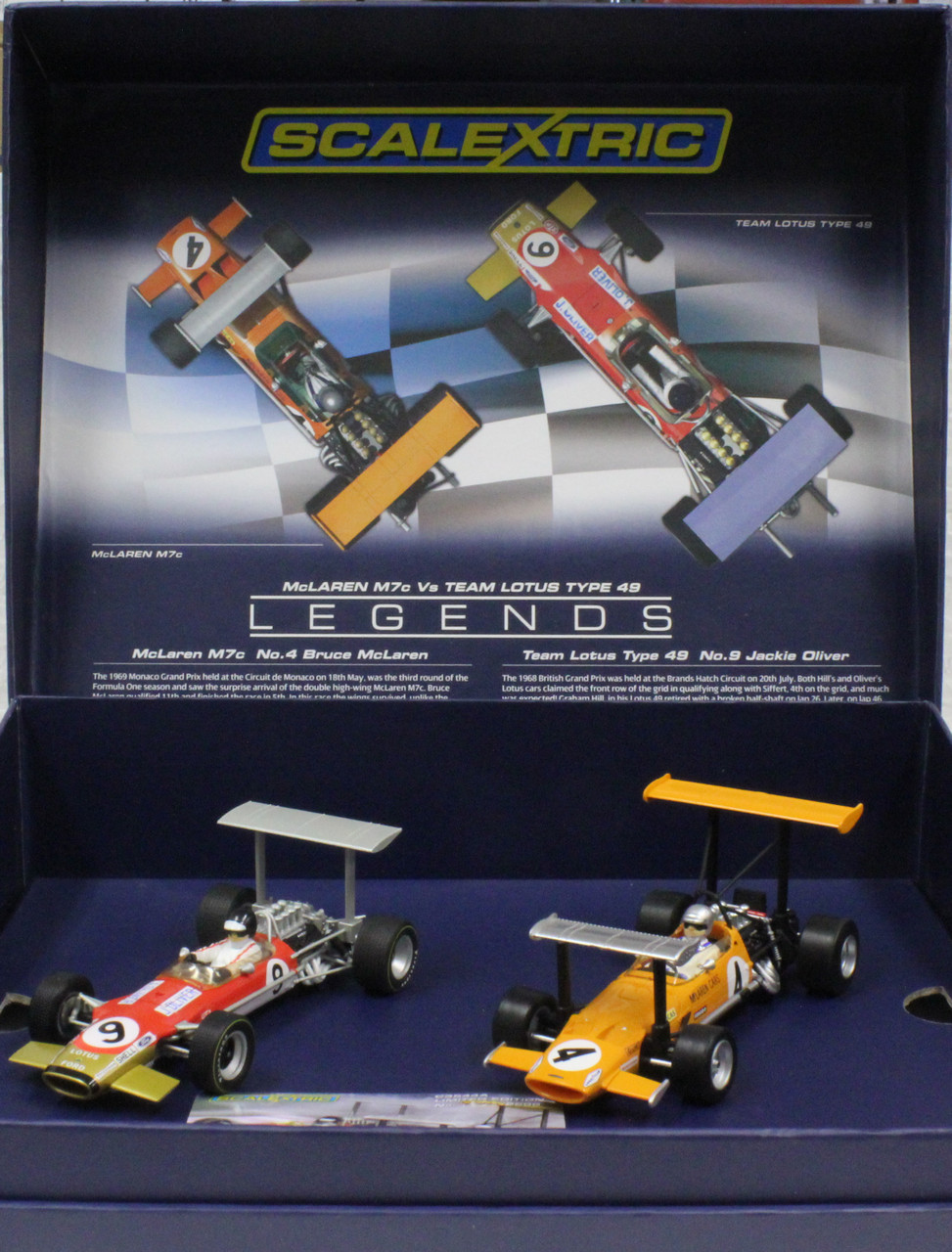 C3544A Scalextric McLaren M7C/Lotus 49 Serial Numbered 2-Car-Set 1