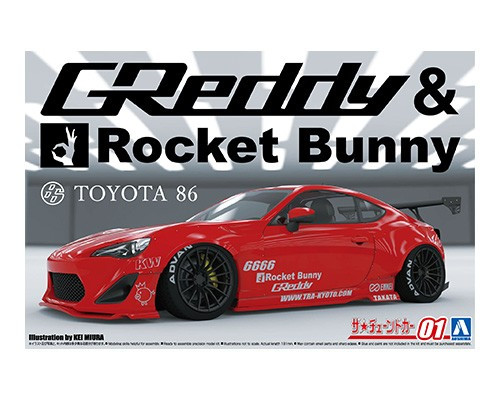 Aoshima 1/24 ZN6 Toyota 86 '12 Greddy & Rocket Bunny Enkei Racing