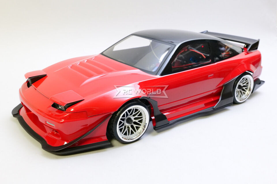 RC 1/10 NISSAN 180SX WISTERIA Body Shell W/ Body Kit / Pop Up