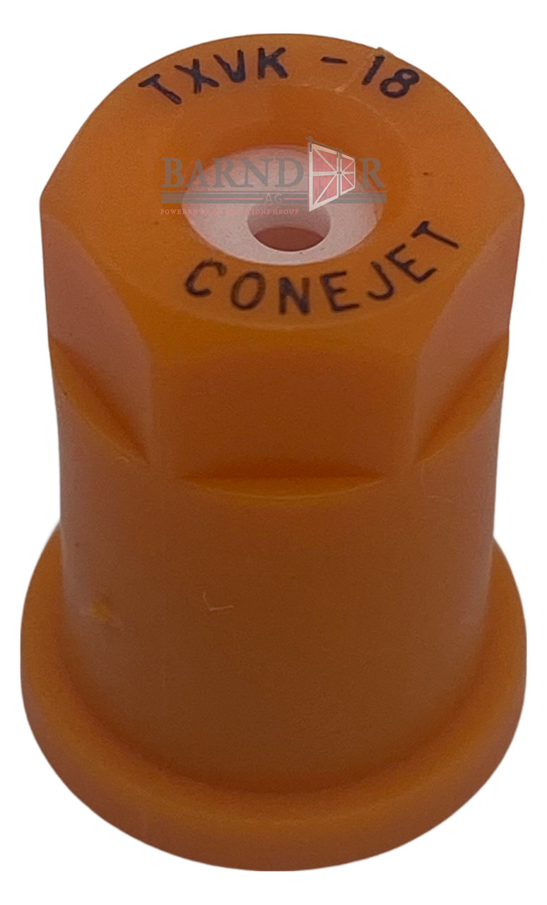 TeeJet ConeJet VisiFlo Hollow Cone Spray Tip Nozzle, Orange | TX-VK18