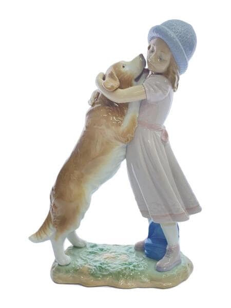Lladro(リヤドロ) / 待ってたよ/犬と少女/インテリア雑貨 | 中古品の