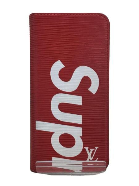 LOUIS VUITTON(ルイヴィトン) / ×Supreme/スマホケース/レザー/RED