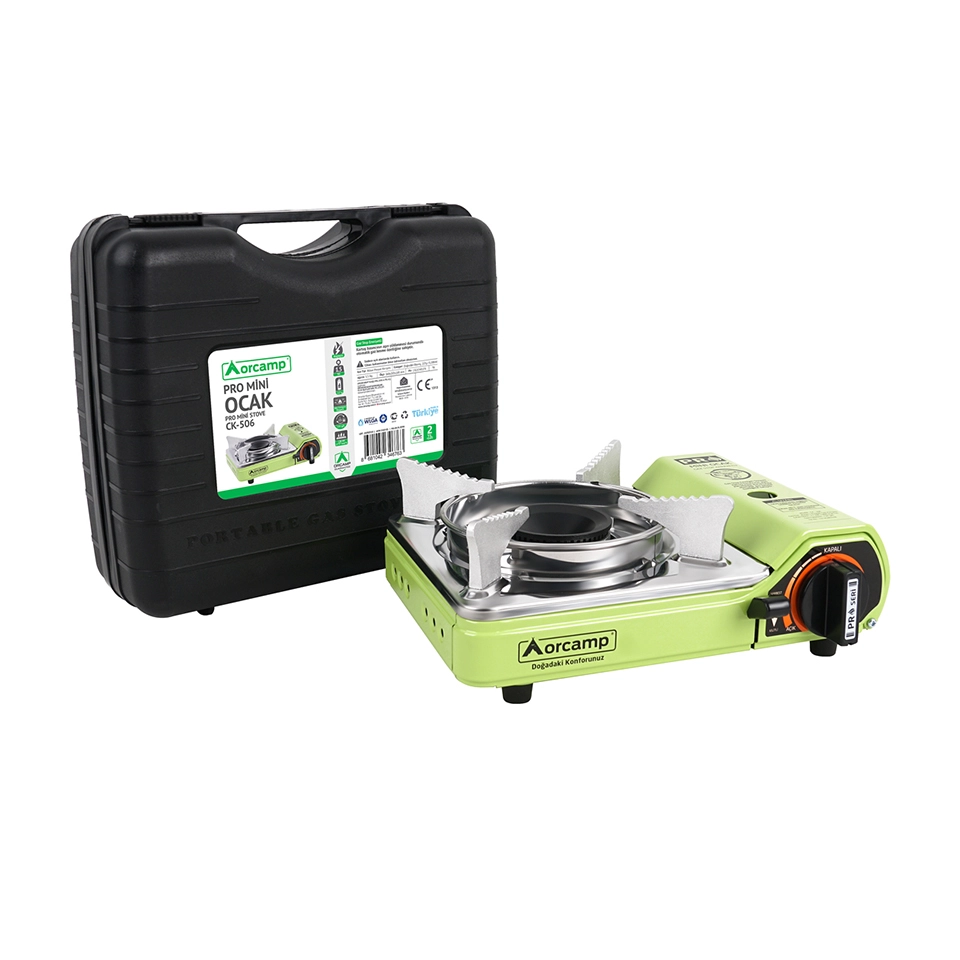 Orcamp CK-506 Çantalı Mini Portatif Ocak Yeşil