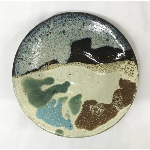 7寸皿 大皿 沖縄 やちむん 陶器 焼き物 石垣島 新川焼 お土産