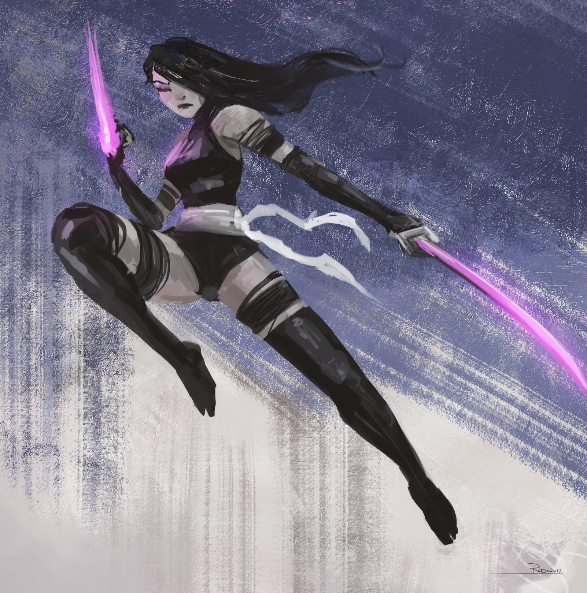 Rod Wong - X-Men fanart - Psylocke
