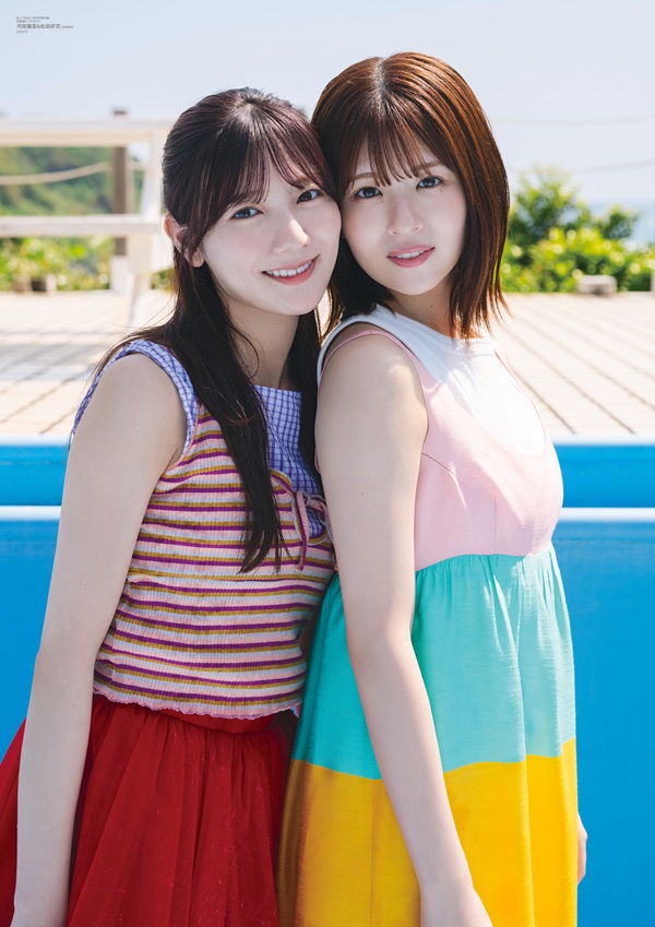 河田陽菜＆松田好花（日向坂46）が登場。「B.L.T.2025年7月号」表紙